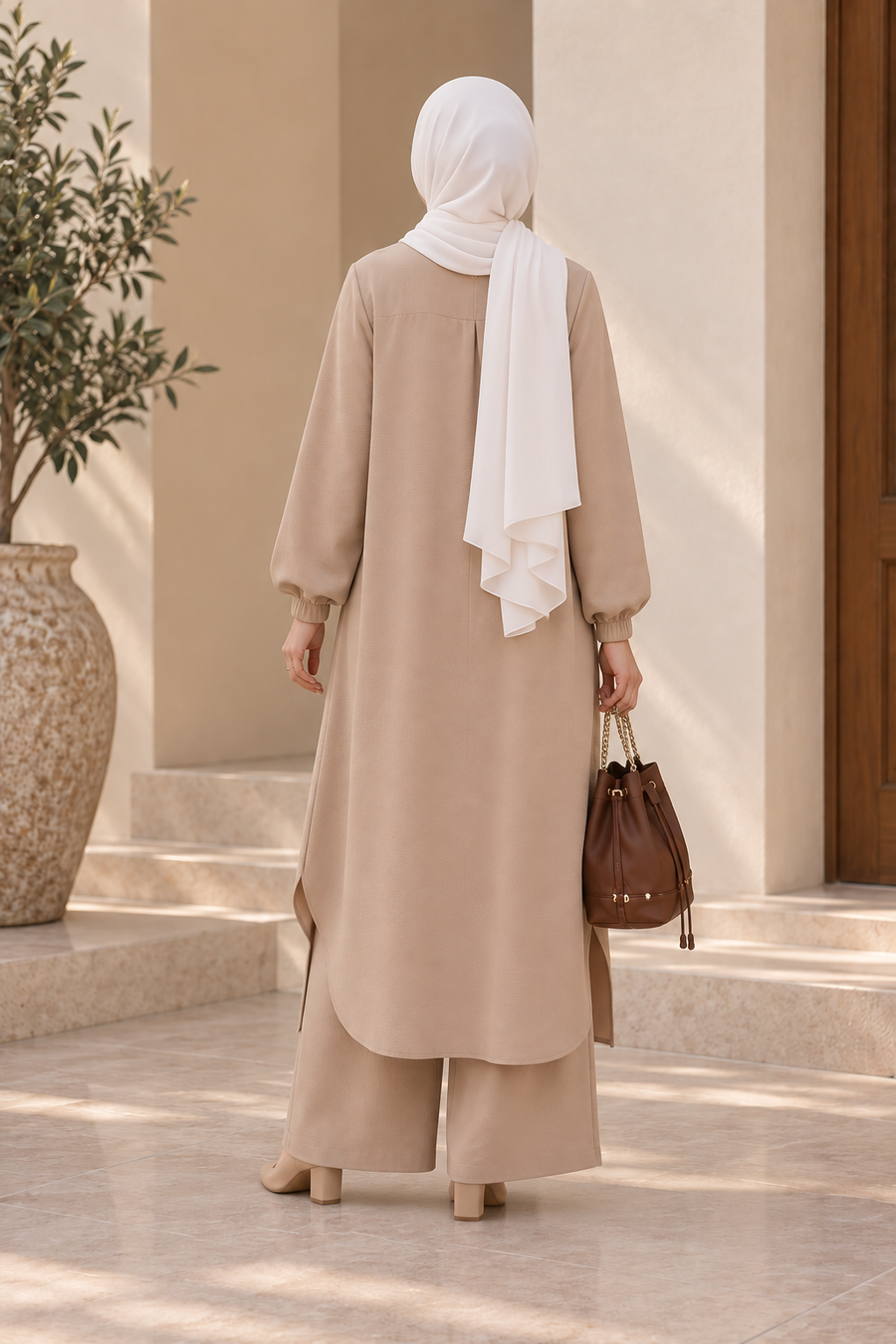 Ensemble Nour Taupe